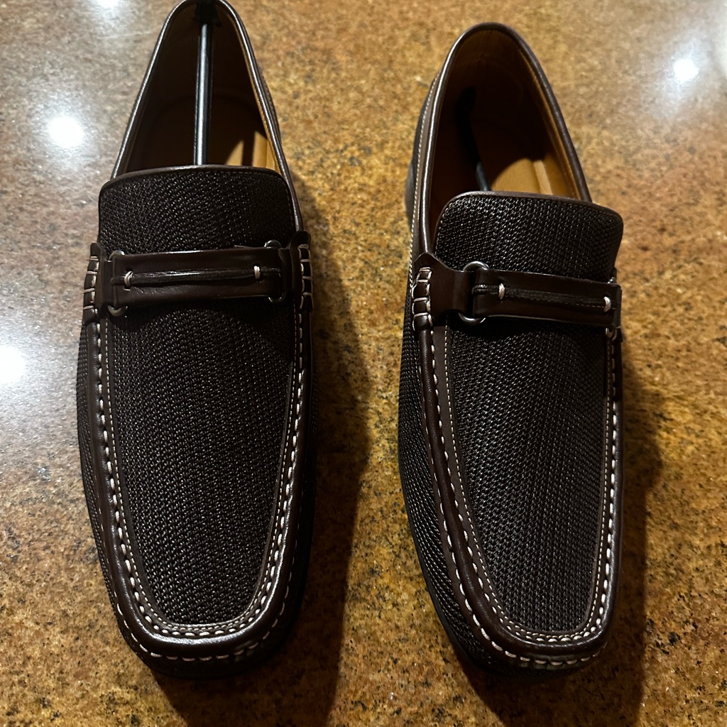 Donald Pliner Donnie2n Nylon Coffee Loafer Size 11 New In Box Without Top
